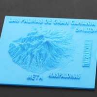 Small TransGranCanaria 2018, circuito mapa 3D 3D Printing 23266