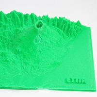 Small Volcan Etna Italia 3D Printing 23272