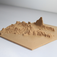 Small Mapa 3D, Javea, Calpe, Ifac 3D Printing 23346