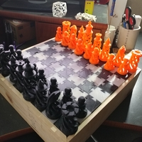 Small Spiral Chess Set (Large) 3D Printing 23362
