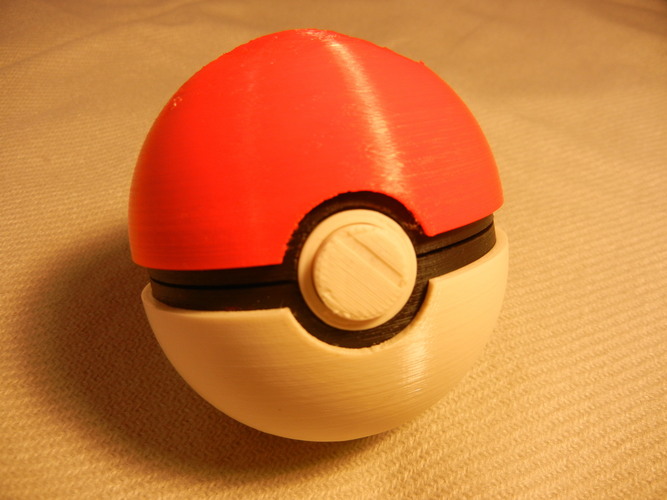 Pokeball (opens and closes) 3D Print 2412