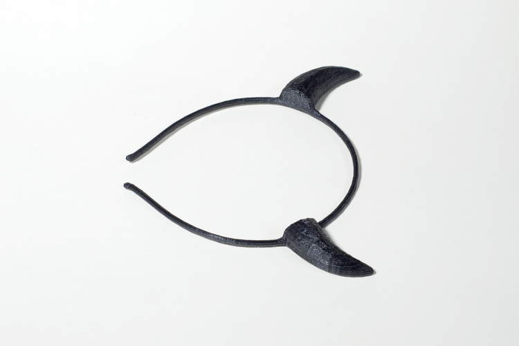 Devil Horns Headband 3D Print 2434