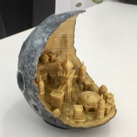 Small Moon city 3D Printing 24351