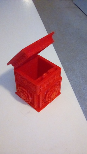The Tudor Rose Box (with secret lock) 3D Print 24989