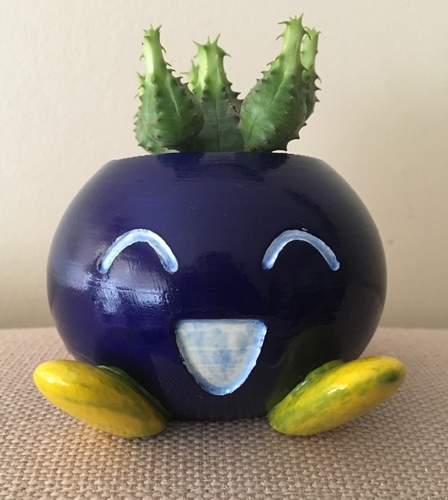 ODDRAIN : Oddish High Poly Planter [Printable without supports] 3D Print 25314
