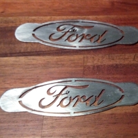 Small "Ford" coffee art stencil 3D Printing 25754