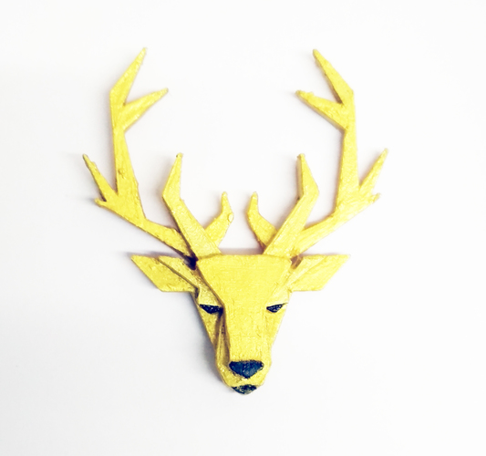 Deer Brooch 3D Print 26040