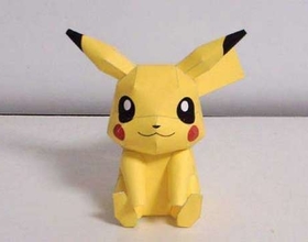 Pin 77  500x360 sitting pikachu pokemon paper craft