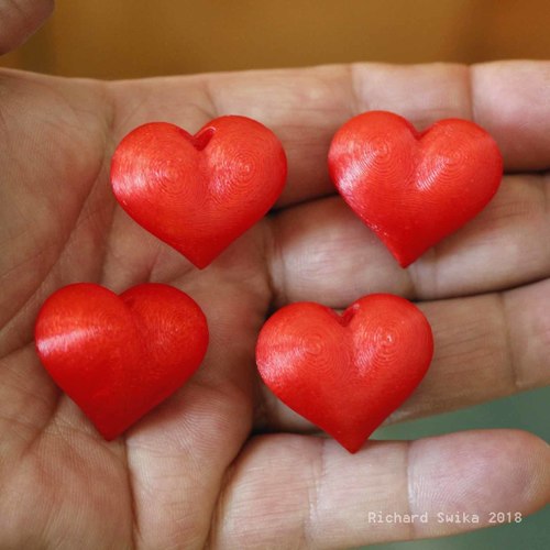 Valentine Heart Lanyard Bead 3D Print 26284
