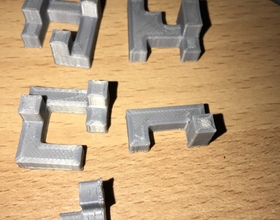 3D Printed Printable Interlocking Puzzle #3 - Level 4 by Bram Cohen by ...
