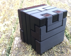3D Printed Printable Interlocking Puzzle #4 - Level 11 by richgain by ...