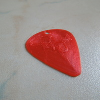 Small Guitar Pick with Hole for Keychain (Ted Nugent) 3D Printing 2918