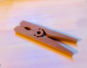 Pin 3d printed peg using polywood filament