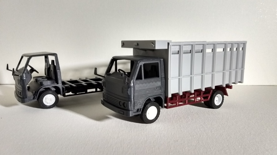 Classic Transport Truck No Support 3D Print 30988