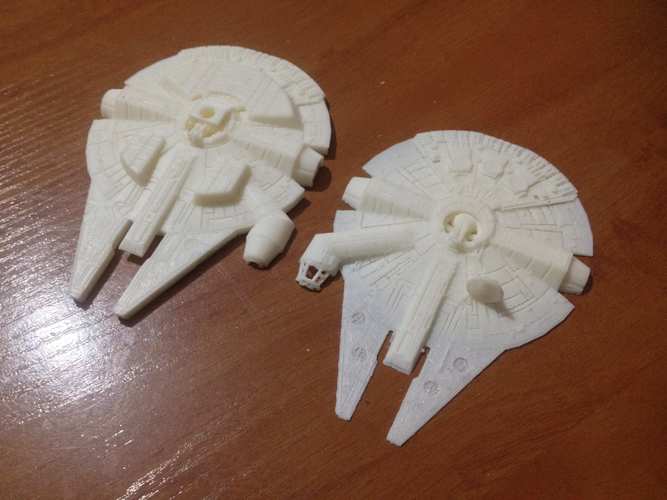 Millenium Falcon with hole for mounting peg/X-Wing: TMG stand 3D Print 31005