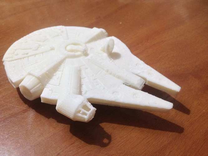 Millenium Falcon with hole for mounting peg/X-Wing: TMG stand 3D Print 31006