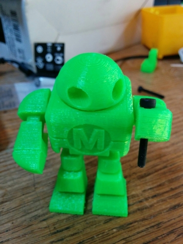Mini Maker Faire Robot Action Figure 3D Print 3208