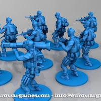Small Modern Soldier Escale: 1/24 3D Printing 33346