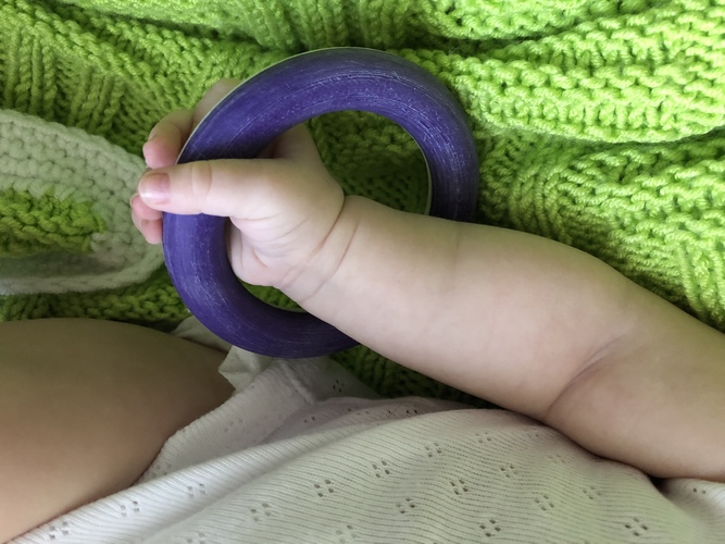Simple Ring Rattle for Baby 3D Print 33542