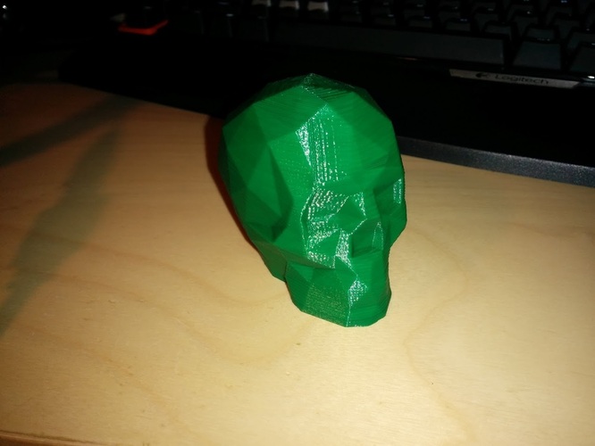 Low Poly Skull 3D Print 3514