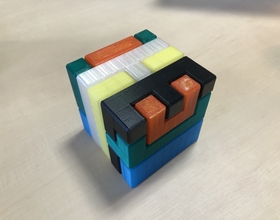 3D Printed Printable Interlocking Puzzle #4 - Level 11 by richgain by ...
