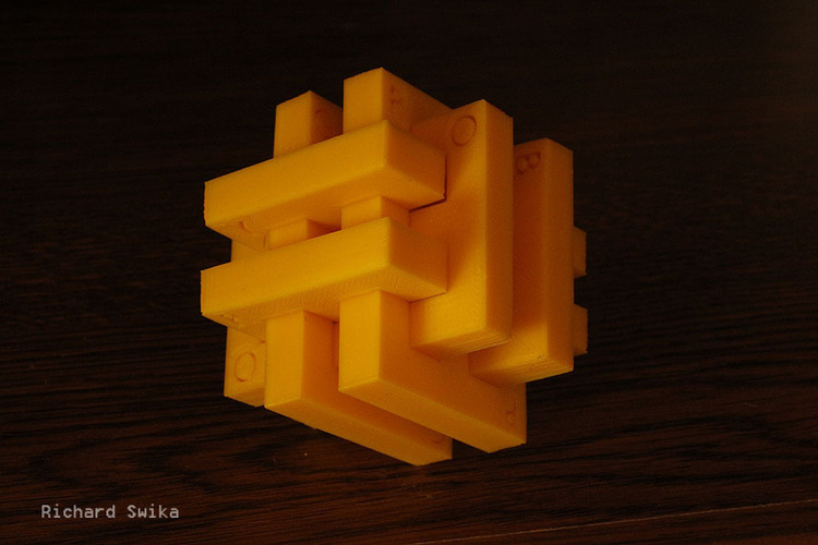 Gordian Knot Puzzle 3D Print 3588