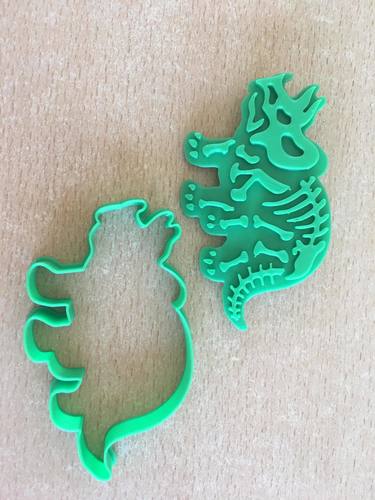 Dinosaurs- Trirog stamp-Cookie cutters-100mm (Free) 3D Print 36968
