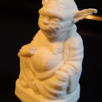 Small Improved Yoda Buddha w/ Lightsaber  3D Printing 3812