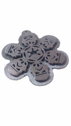 STORM FLAKE  christmas decoration 3D Print 3822