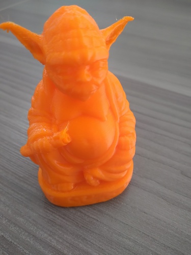 Improved Yoda Buddha w/ Lightsaber  3D Print 41253