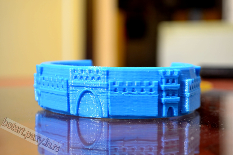 Castle Bracelet 3D Print 4201