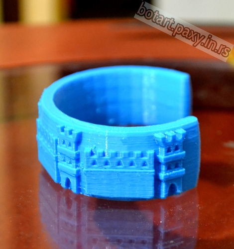 Castle Bracelet 3D Print 4202