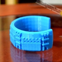 Small Castle Bracelet 3D Printing 4202