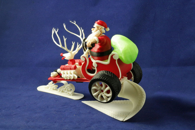 Santa's New Sleigh 3D Print 4296