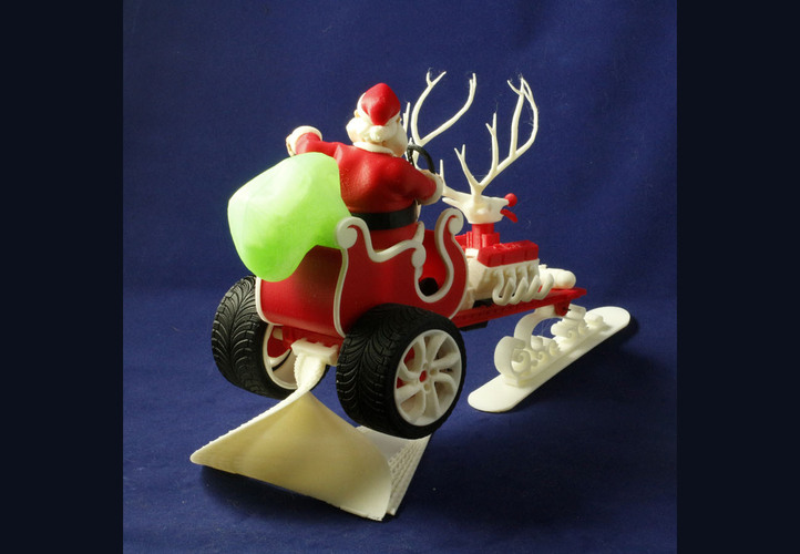 Santa's New Sleigh 3D Print 4297