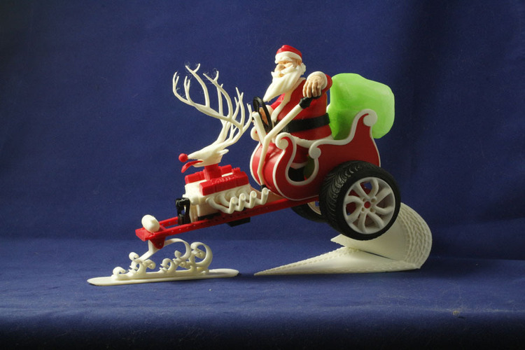 Santa's New Sleigh 3D Print 4299