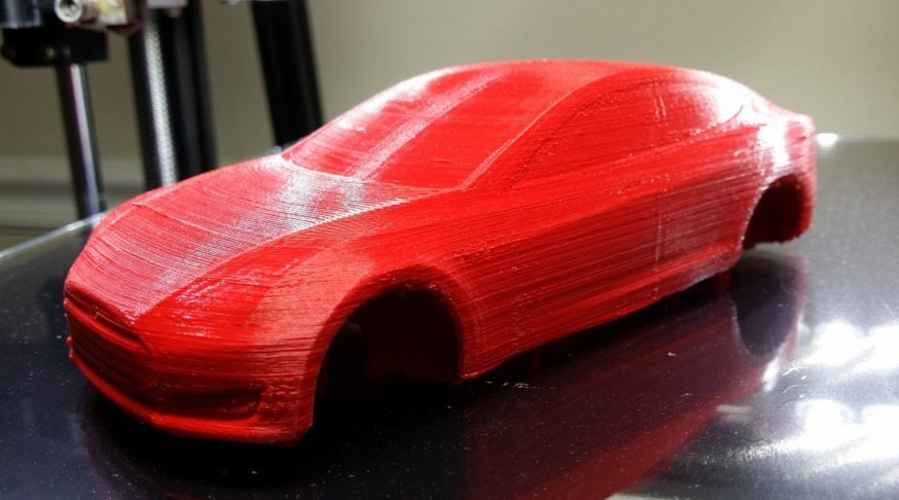 Tesla Model S - full upper body merged 3D Print 43151
