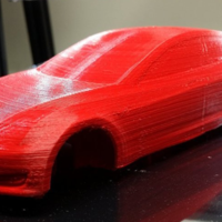 Small Tesla Model S - full upper body merged 3D Printing 43151