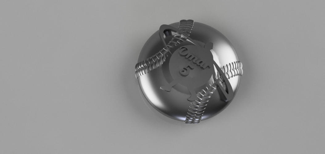 Baseball Emblem 3D Print 43570