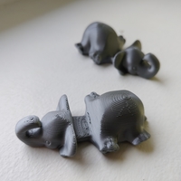Small Tortoise Keychain / Smartphone Stand 3D Printing 44056