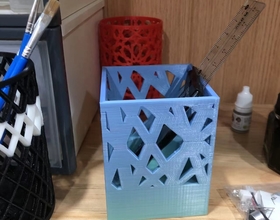 3D Printed Pen Stand by WallTosh