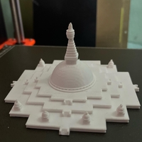 Small Boudhanath Stupa 3D Printing 45018