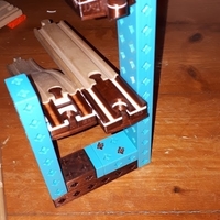 Small Wooden railway PrintAblok bridge system 3D Printing 45045