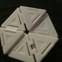 Small Trihexaflexagon Redesigned 3D Printing 45176