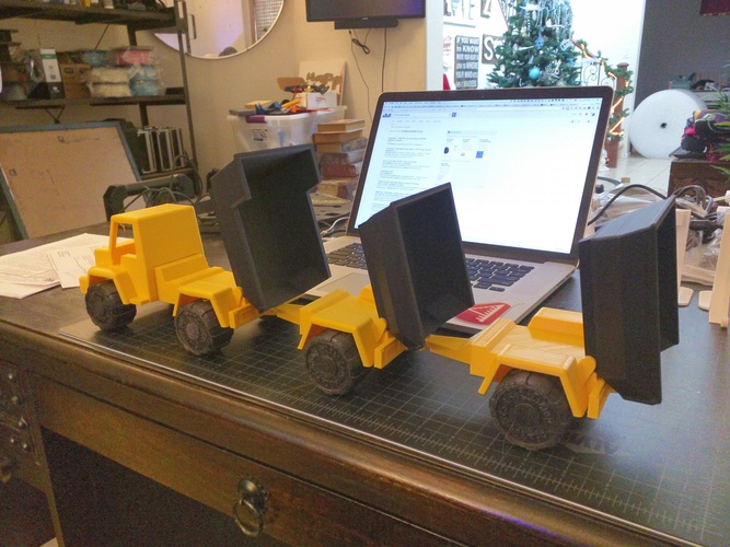 Toy Dump Truck Trailer 3D Print 4532