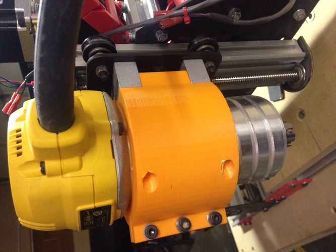 Low Leverage DW611 Spindle mount for Shapeoko 2 3D Print 457