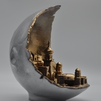 Small Moon city 3D Printing 45818
