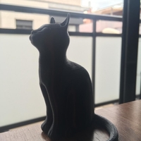 Small Cat Sculpture (No supports needed) 3D Printing 46196