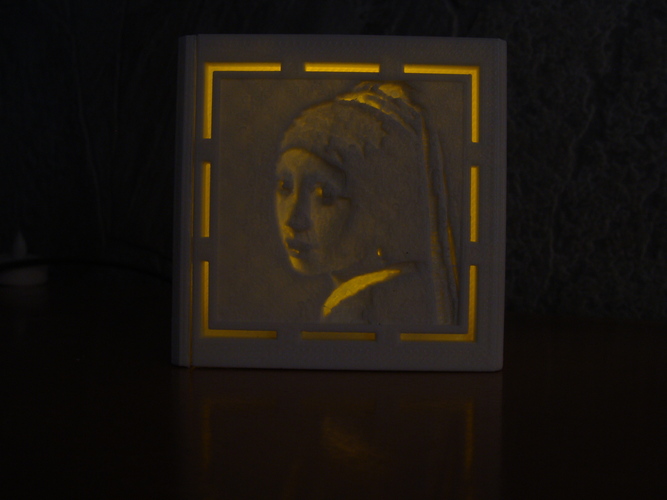 [PICtart] Lightcube with Lithophane Paintings 3D Print 4681