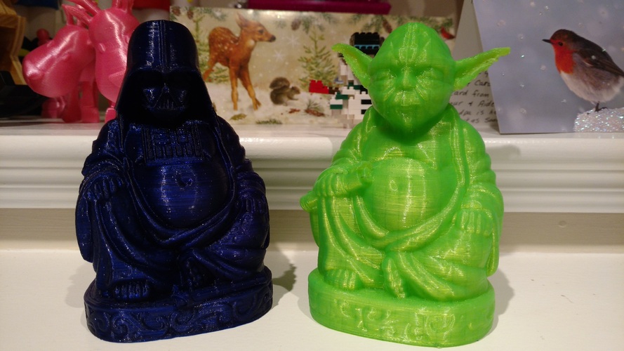 Improved Yoda Buddha w/ Lightsaber  3D Print 4776